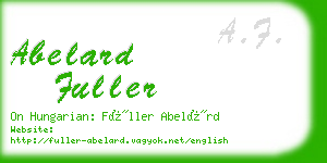 abelard fuller business card